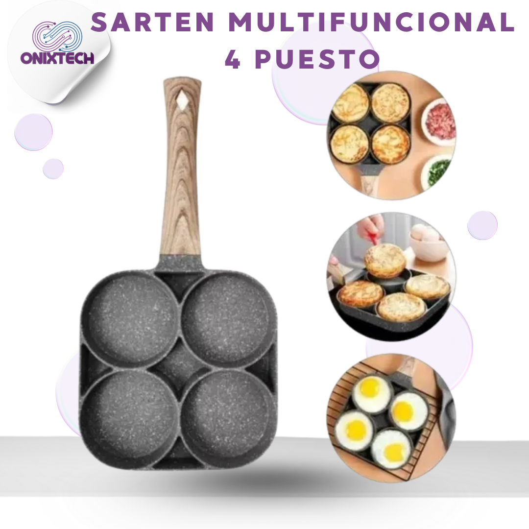 SARTEN MULTIFUNCIONAL 4 PUESTO